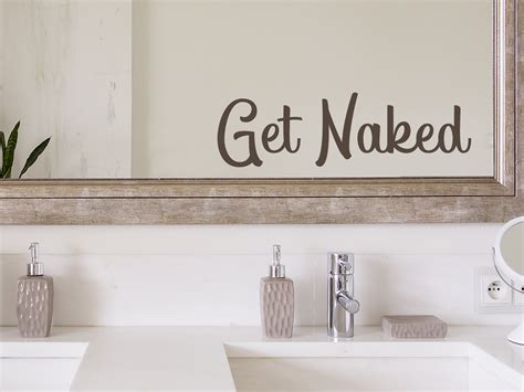 Trinx Get Naked Script Wall Decal Wayfair