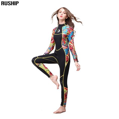 Hisea Women 3 Mm Scr Neoprene Wetsuit High Elasticity Color Stitching