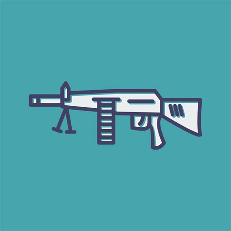 Machine Gun Vector Icon 23604086 Vector Art at Vecteezy