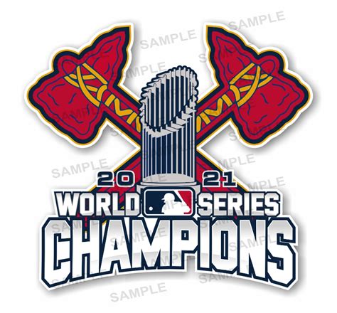 Atlanta Braves World Series Champions Precision Cut Decal