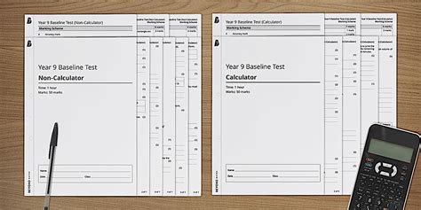 Year 9 Baseline Maths Test Teacher Made Twinkl