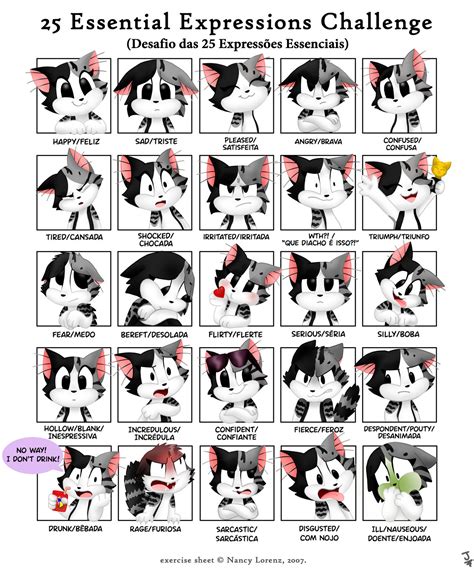 25 Expressions Challenge By Jchicat On Deviantart