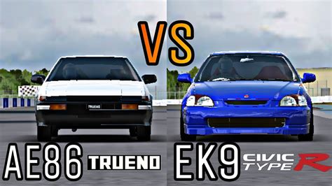 Assoluto Racingtsukuba Circuit 「ae86 Vs Civic Ek9」 Youtube