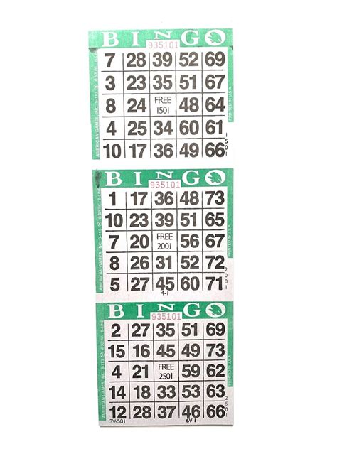 3 On Vertical Bingo Paper Game Cards Case Of 3000 Sheets🦛 Mergulhe No