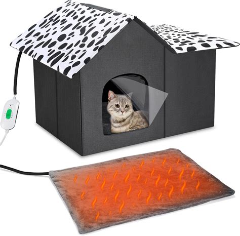 Heated Cat Houses For Outdoor Cats Insulated In Winter