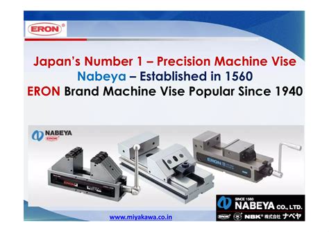 Nabeya Eron Machine Precision Vise Ppt