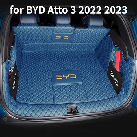 Car Trunk Mats For BYD Atto3 Yuan Plus EV 2021 2022 2023 Trunk