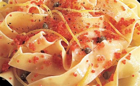 Ricetta Pappardelle Con Uova Di Lompo Un Eccellente Prelibatezza Da