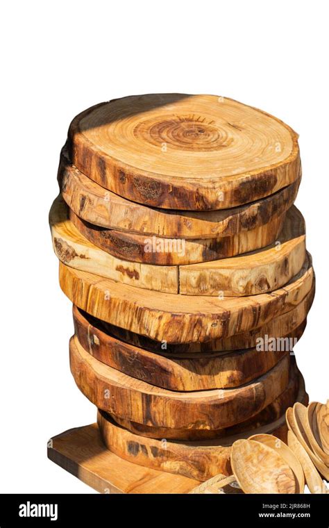 trees cut  thin pieces stock photo alamy