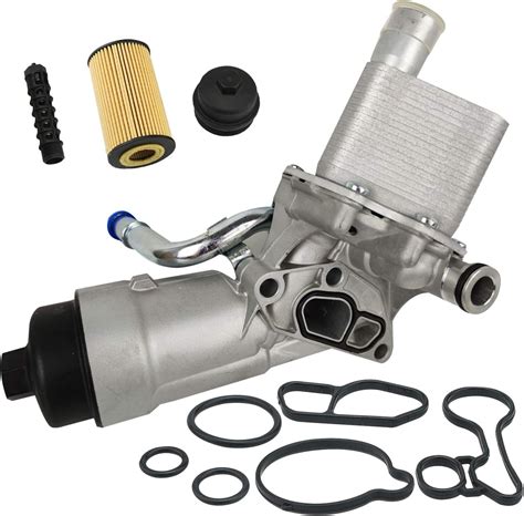 Mitzone Engine Oil Cooler Filter Housing Assembly Adapter Kit With Gaskets Cap Filter Insert