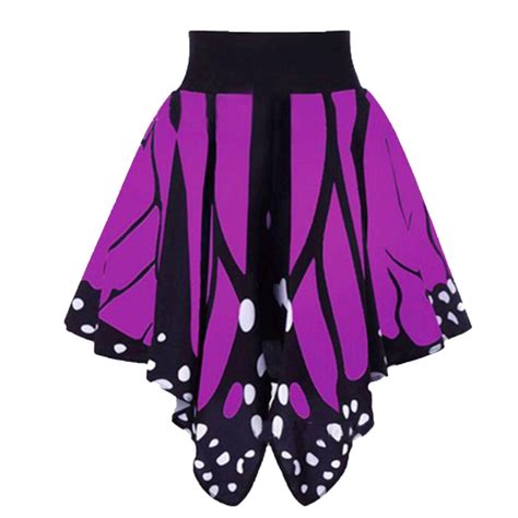 Women Butterfly Fashion Girls Sexy High Waist Pleated Skirt High Waist