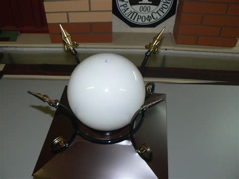 Колпак с ковкой RAL-8017 390х390#светильник шар 250мм | УралПрофСтрой