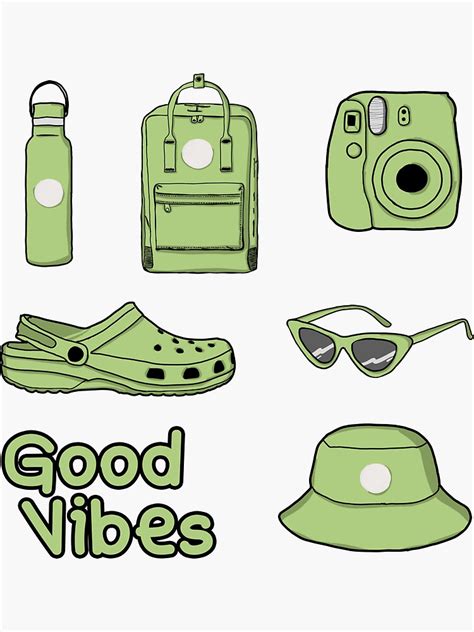 Green Aesthetic Sticker Pack Sticker For Sale By VBNART Redbubble