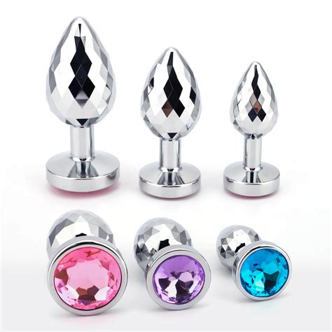 Tap N Anal Peque O Para Parejas Forma Redonda Cristal Metal Estimulador Anal Masajeador De Pr