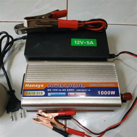 jual power inverter   watt  charger aki accu  ampere