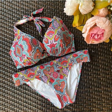 Victoria S Secret Swim Victorias Secret Paisley Bikini Set Poshmark