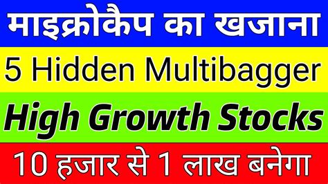 5 Hidden Multibagger 10 हजर स 1 लख बनग High ROE Stocks