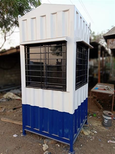 Rectangular MS Portable Security Cabin For Guard Room At Rs 44500 Unit