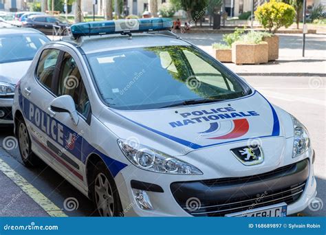 Bordeaux Aquitaine France 01 01 2020 Peugeot 308 Police French