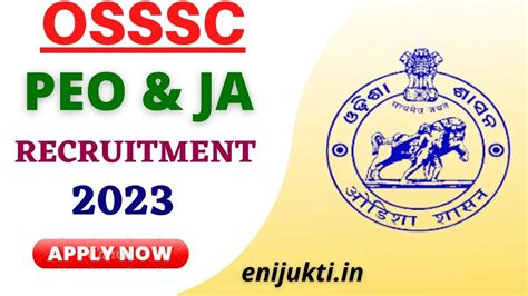 Osssc Panchayat Executive Officer Recruitment 2023 Notification Out