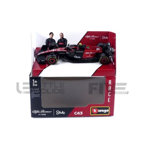 Miniature ALFA ROMEO F1 C43 TEAM ORLEN STAKE N24 GUANYU ZHOU 2023 1 43