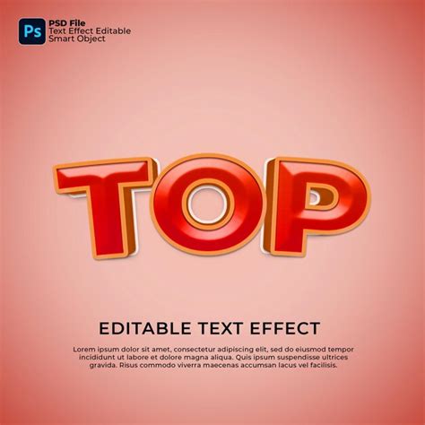 Effets De Texte Photoshop Modifiables Psd Premium