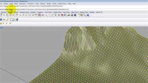 Lecture 214 SketchUp Terrain To Rhino NURBS Surface Spring 2015