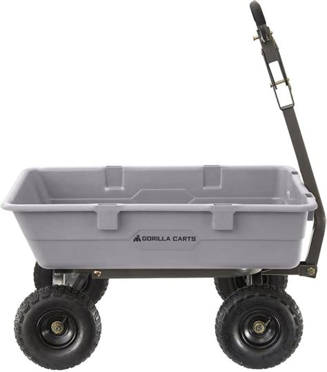 Gorilla Carts Pound Capacity Heavy Duty Poly Yard Dump Utility Cart