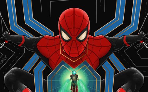 1280x800 Spiderman And Mysterio Art 720p Hd 4k Wallpapersimages