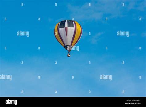 Single Hot Air Balloon Stock Photo Alamy