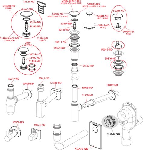 донный клапан для раковины А390 AlcaPlast