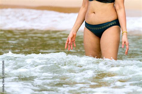 Woman Shape Sex Symbol With Bikini Outdoor On Beach Stock Photo Adobe Stock