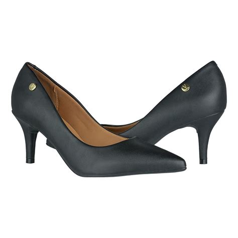Scarpin Vizzano Feminino Salto Baixo Fino Nude Original