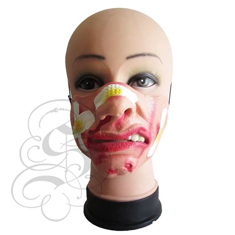 Latex Half Face Comedy Funny Homour People Band Aid Bruise Etsy