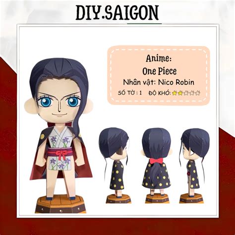 [One Piece] - Mô Hình Giấy Anime Chibi Nico Robin | Shopee Việt Nam