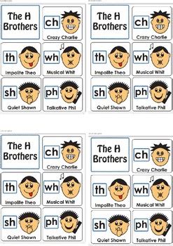 Ch Wh Sh PH Digraphs H Brothers Worksheet By Ms Active TpT