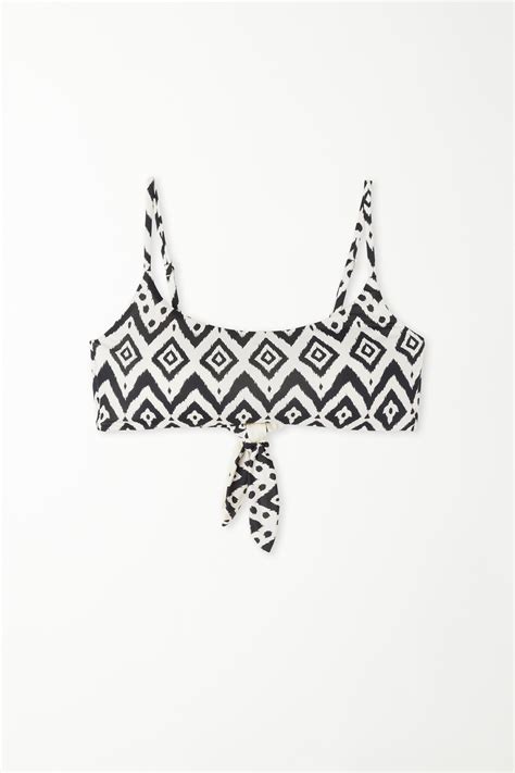 Tribal Safari Removable Padding Brassiere Bikini Top Tank Top Bikini Women Tezenis