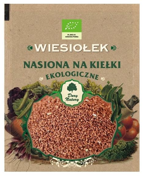 Nasiona na kiełki wiesiołka BIO 30g NASIONA i PESTKI Kup teraz E