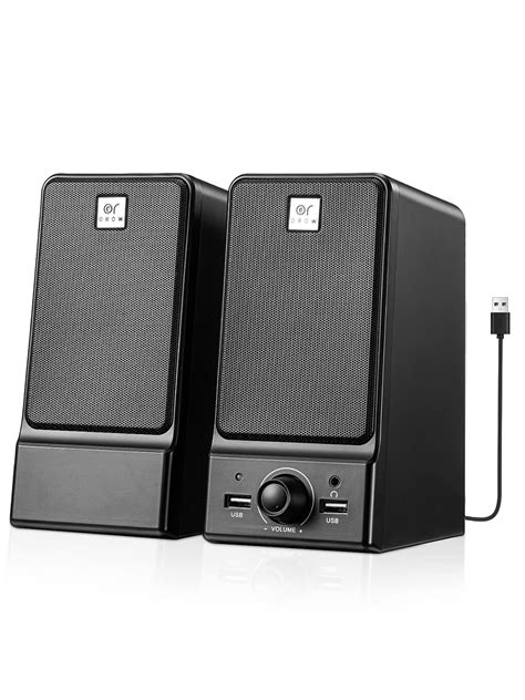 Ororow Usb Computer Speakers Dual 8w External Speakers For Laptop Built In Dsp Sound Chip Laptop