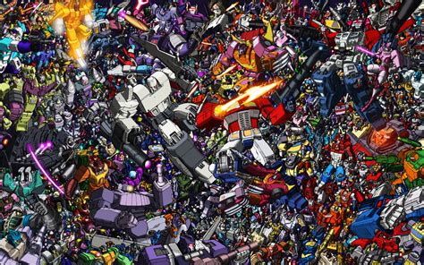 HD Collage of Transformers Desktop Background - High Definition, High ...