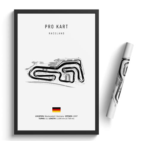 Pro Kart Raceland - Racetrack Print – Illustrated Tracks