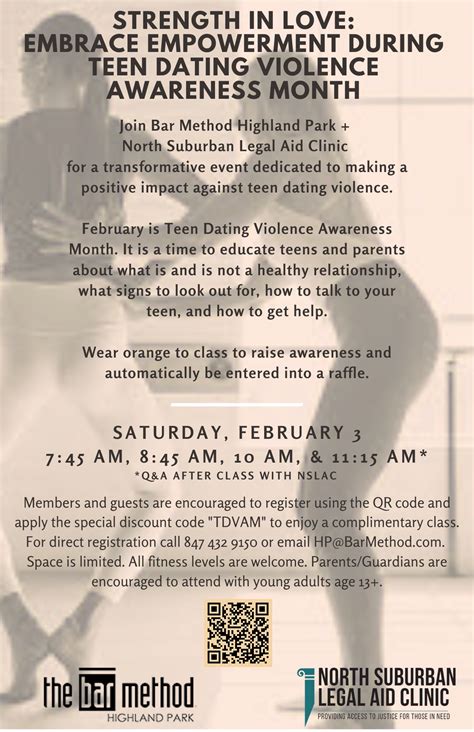 Teen Dating Violence Awareness Month Tdvam 2024 North Suburban Legal Aid Clinic