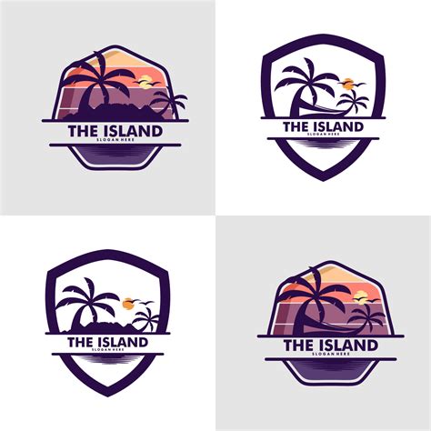 island logo design vector template Premium Vector 11223523 Vector Art ...