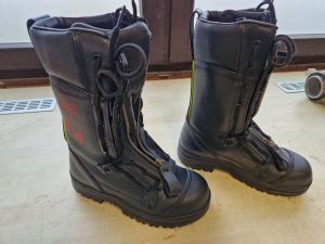 Feuerwehr Schn Rstiefel Profi Xl Von Ews Gr Neu