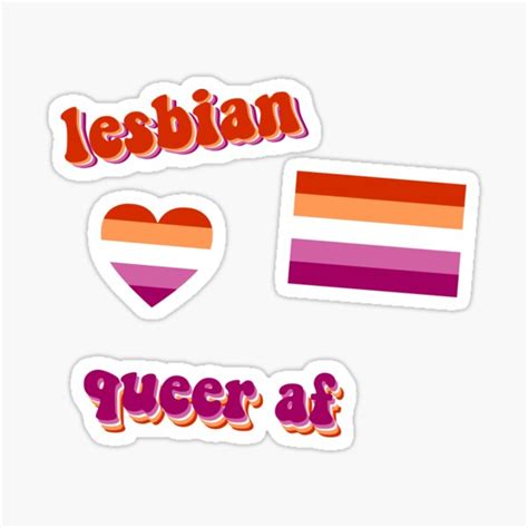 Lesbian Sticker Pack Sticker For Sale By Umilove Redbubble