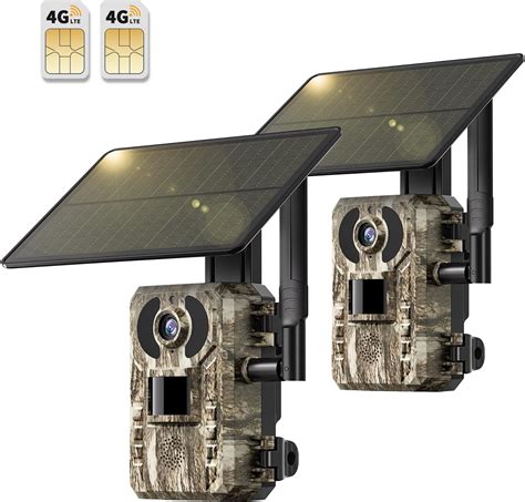 Amazon Sehmua G Lte Cellular Trail Cameras Pack Rd Gen Solar