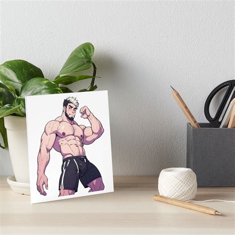Cute Muscular Gay Guy Flexing With A Bulge Poster For Sale By Homorohomo Redbubble