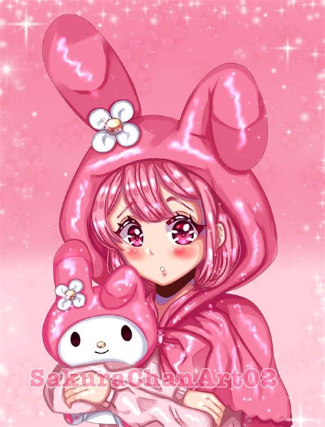 My Melody By Sakurachanart02 On Deviantart Hallo