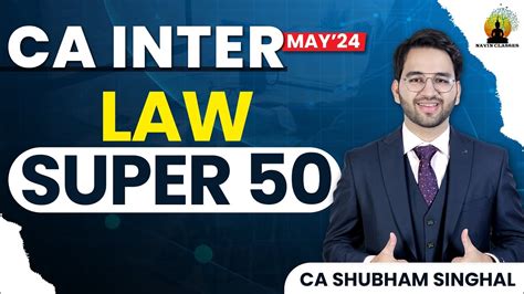 Law Super 50 Mission Aarambh CA Inter Sept 24 Marathon CA Shubham