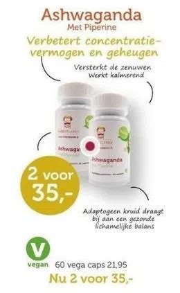 Ashwaganda Aanbieding Bij De Rode Pilaren